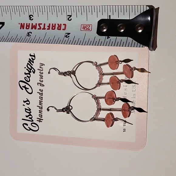 1798- Beads Handmade Women's Earrings NWT - Picture 2 of 3